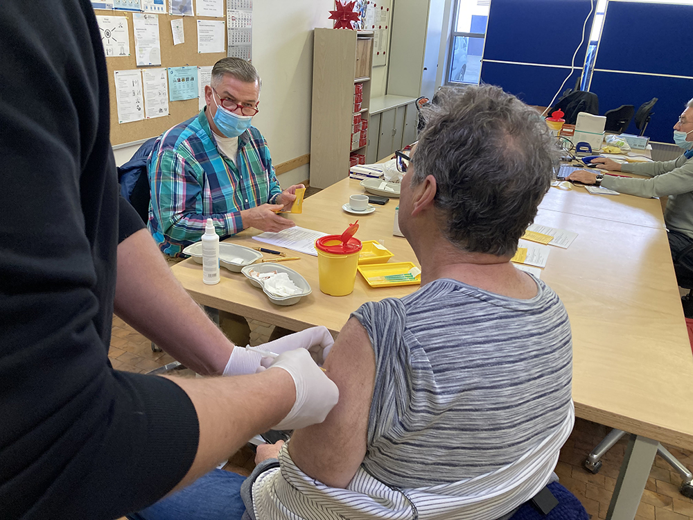 Gut genutzter Impftermin LewitzWerkstätten gGmbH